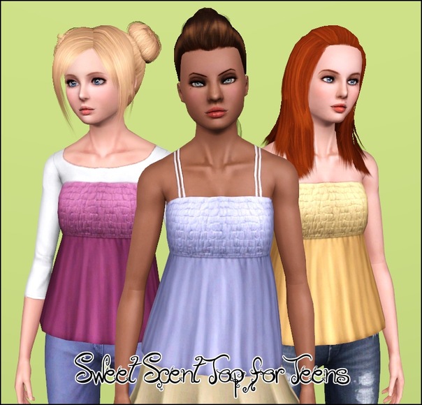 Sweet Scent Tops ~ Three Styles, for Teen-to-Adult by Anubis360